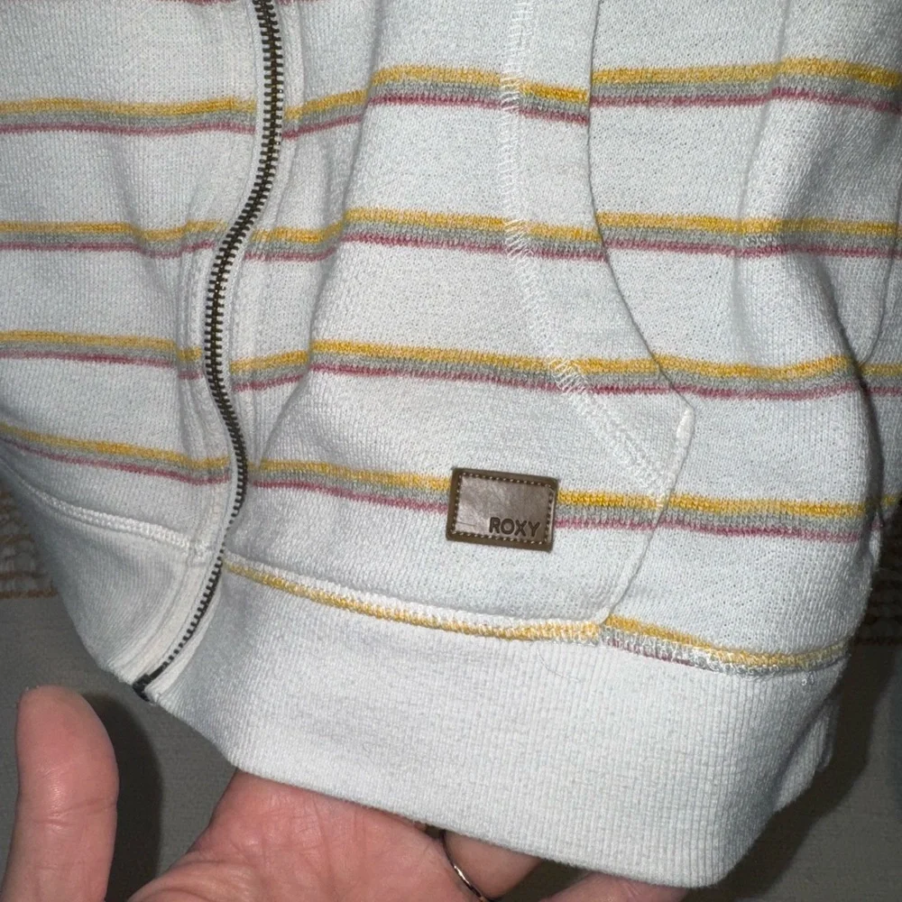 Roxy Perfect‎ Wave Striped Zip-Up Small Relaxed Fit